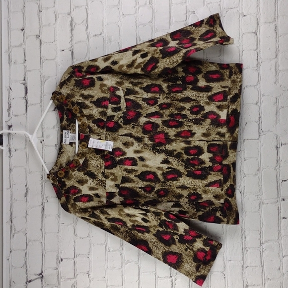 Large Petite Alison Lane blazer Jacket PL Embellished 3/4 sleeve - Picture 1 of 8